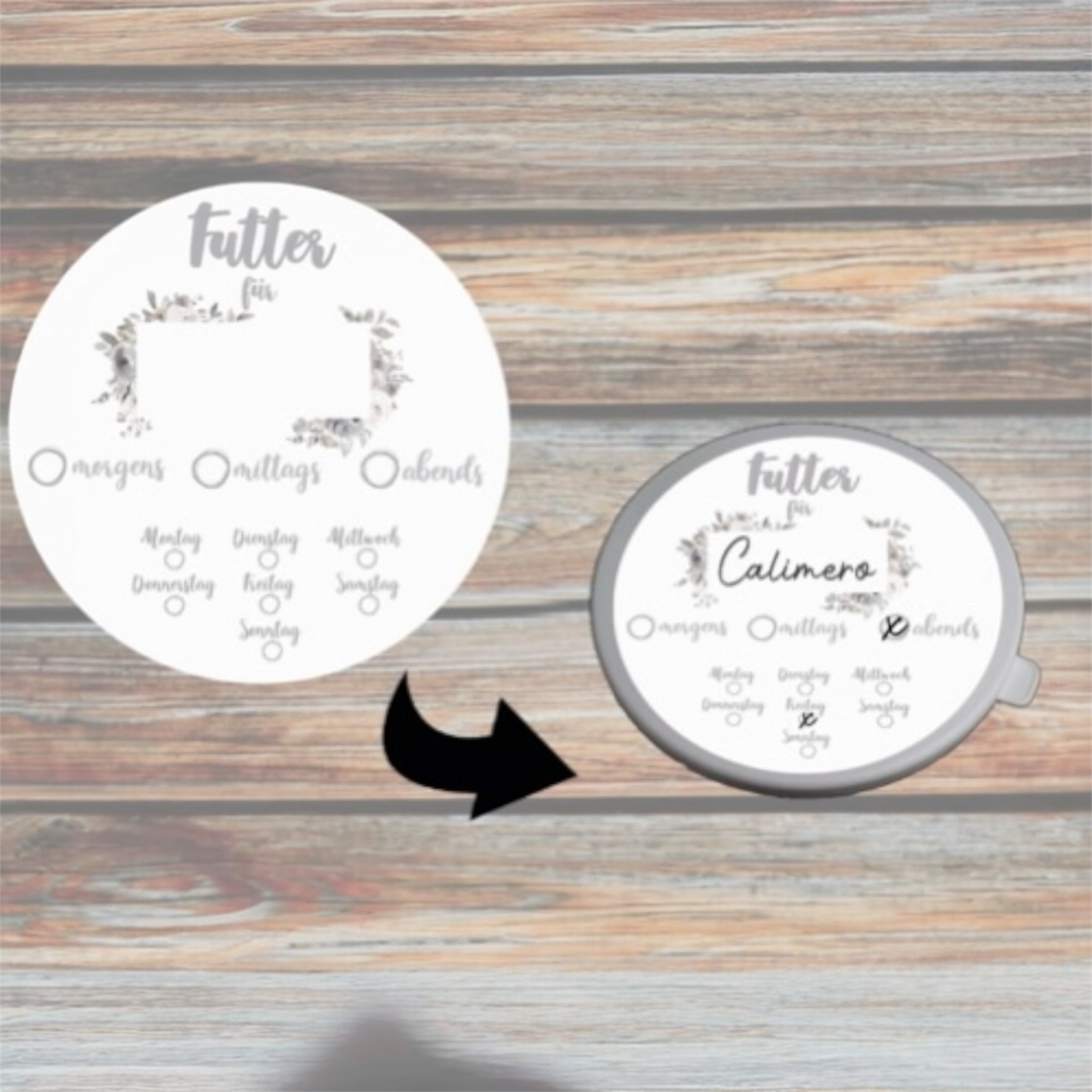 Deckelaufkleber "Standard"