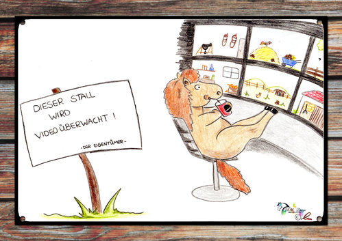 Warnschild " Videoüberwachung"