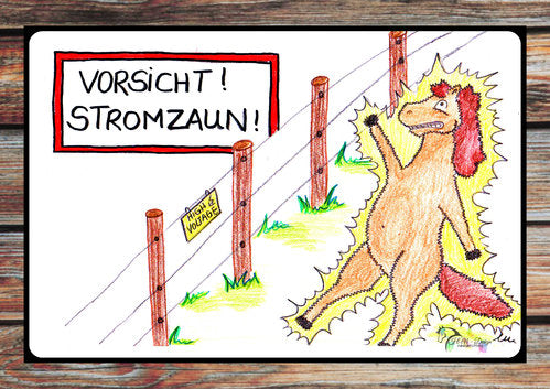 Warnschild "Stromzaun"
