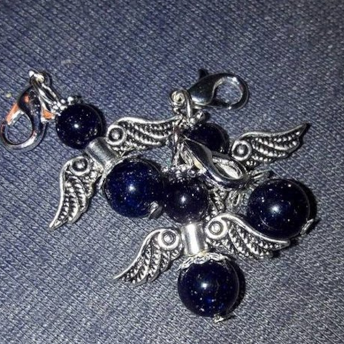 Schutzengel "Dark Blue Sparkle"