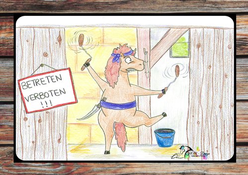 Warnschild " Betreten verboten"