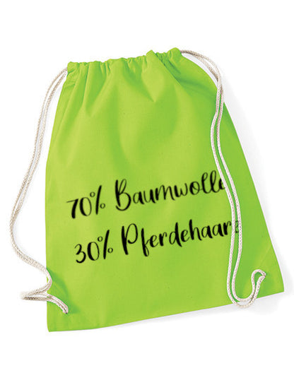 Beutel hellgrÃ¼n BaumwollePferdehaare.jpg