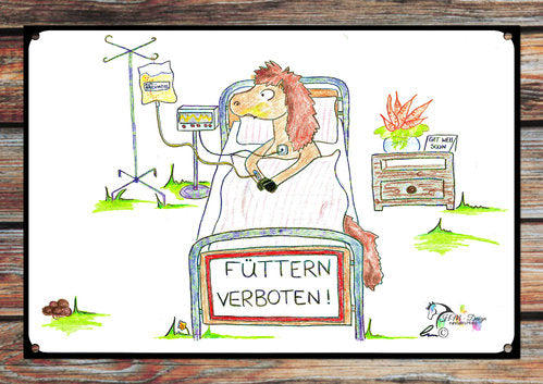 Warnschild " Füttern verboten"