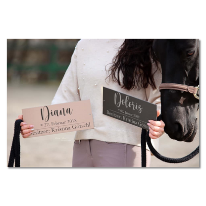 Boxenschild "Simple"